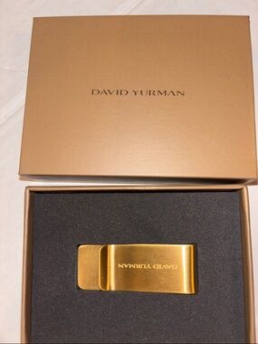 David Yurman Brushed Gold Money Clip